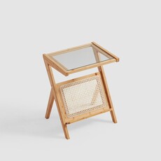 Table d'appoint en forme de Z 44 cm Bois