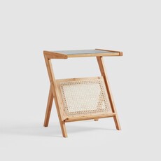 Table d'appoint en forme de Z 44 cm Bois