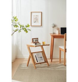 Table d'appoint en forme de Z 44 cm Bois