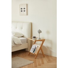 Table d'appoint en forme de Z 44 cm Bois