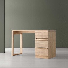 Bureau 3 tiroirs 100 cm Bois