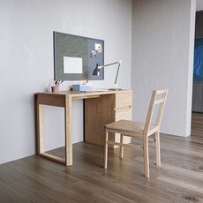 Bureau 3 tiroirs 100 cm Bois