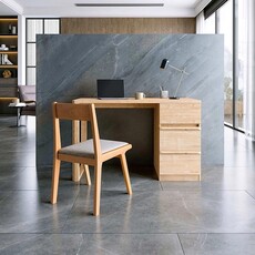 Bureau 3 tiroirs 100 cm Bois