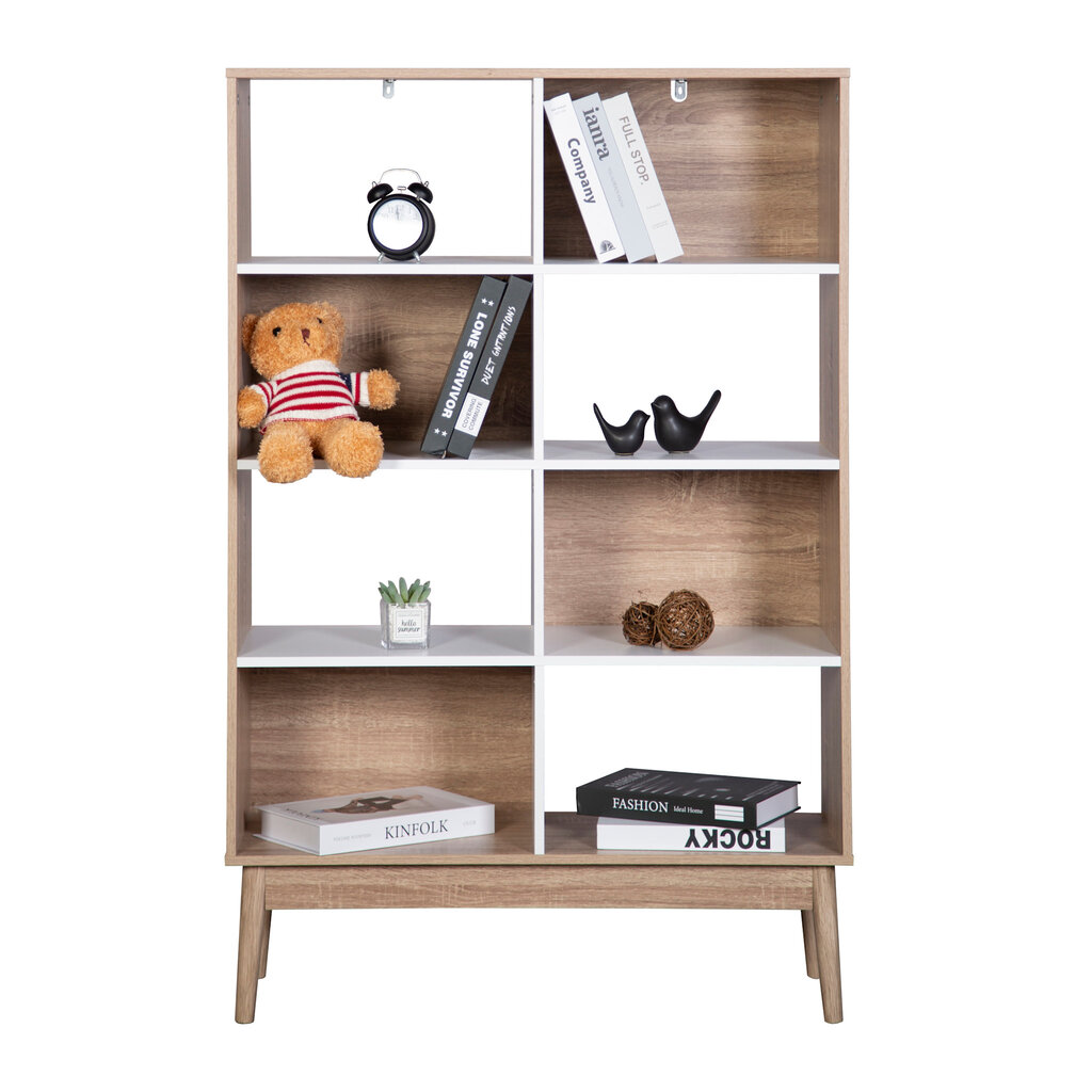 Étagère Monteno 80x30x121 cm Bois blanc