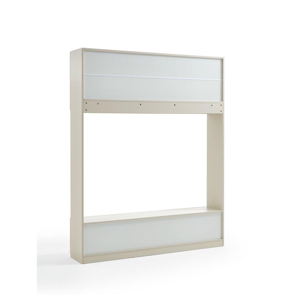 Meuble TV 7 portes 160 cm Blanc cassé