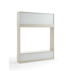 Meuble TV 7 portes 160 cm Blanc cassé