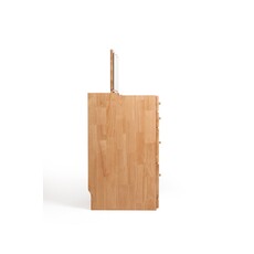 Coiffeuse 4 tiroirs et 1 miroir 60 cm en Hevea