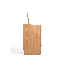 Coiffeuse 4 tiroirs et 1 miroir 60 cm en Hevea