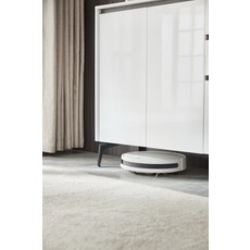 Buffet 2 tiroirs 4 portes 140 cm Blanc laqué
