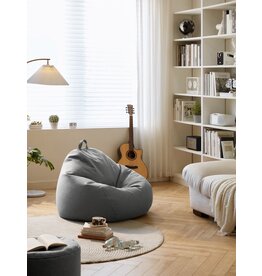 Pouf 90x110 cm avec ottoman 45 cm Gris