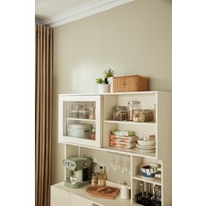 Vaisselier 4 portes et 2 tiroirs 120 cm Blanc