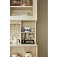 Vaisselier 4 portes et 2 tiroirs 120 cm Blanc