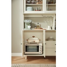 Vaisselier 4 portes et 2 tiroirs 120 cm Blanc