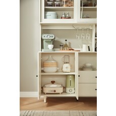 Vaisselier 4 portes et 2 tiroirs 120 cm Blanc