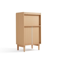 Petit buffet 4 tiroirs 60x42x106 cm Bois