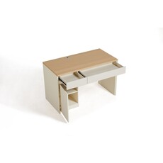 Bureau 1 porte 120 cm Bois et blanc