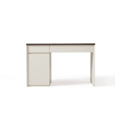 Bureau 1 porte 120 cm Noisette et Blanc