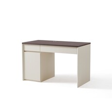Bureau 1 porte 120 cm Noisette et Blanc