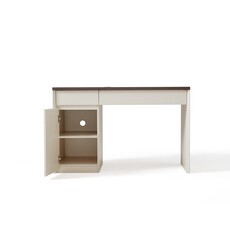 Bureau 1 porte 120 cm Noisette et Blanc