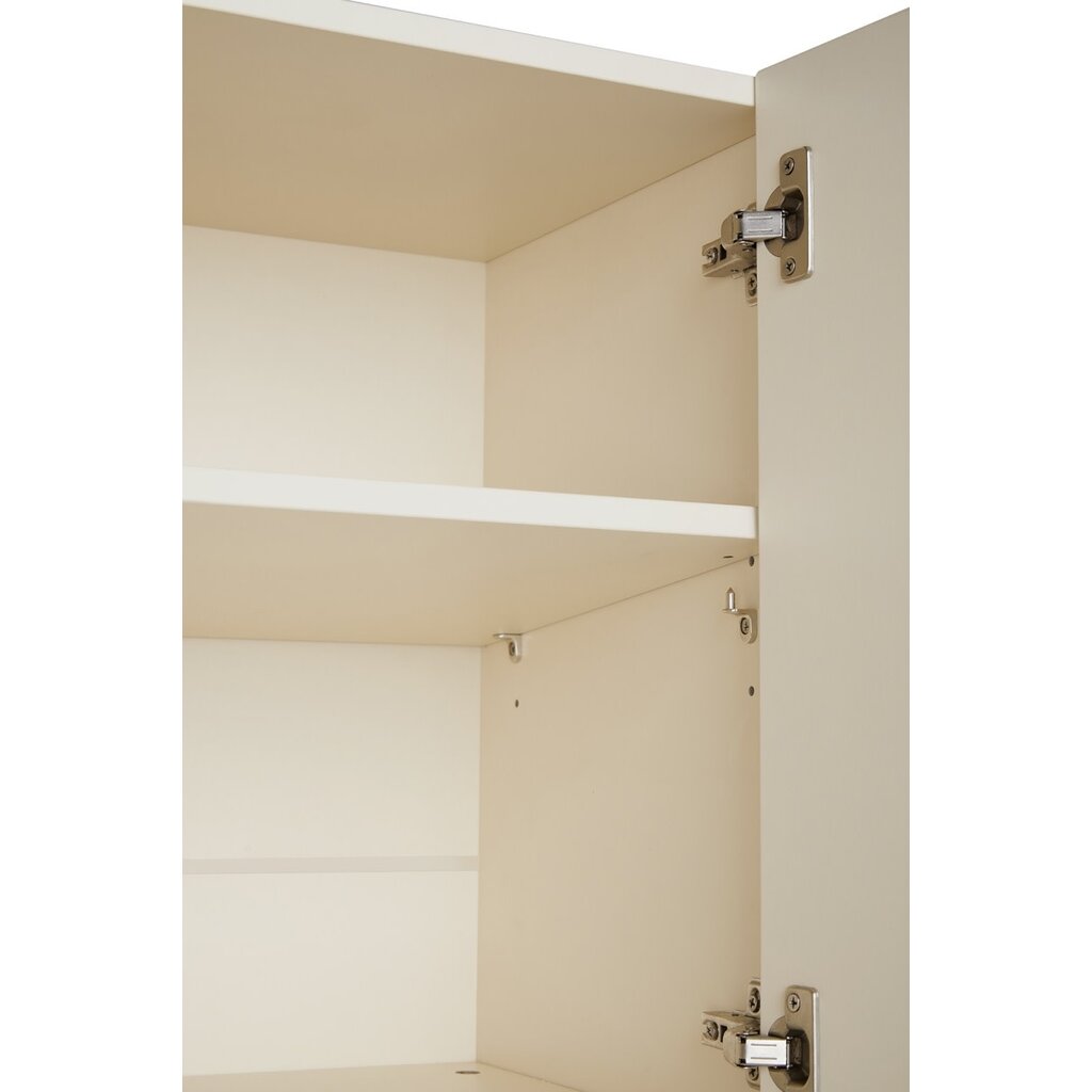 Bureau 4 portes 120 cm Bois et Blanc