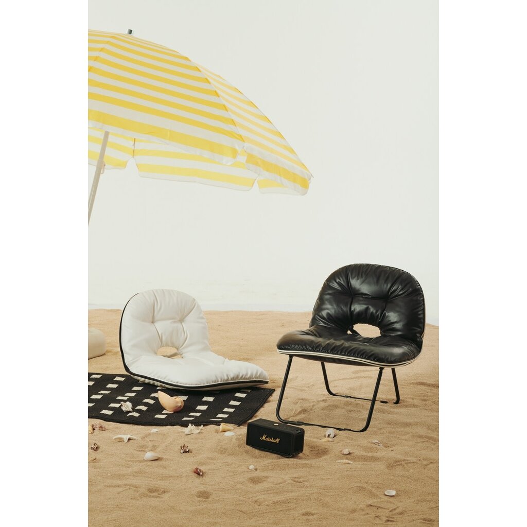 Chaise pliante "Je L'adore" en cuir écologique