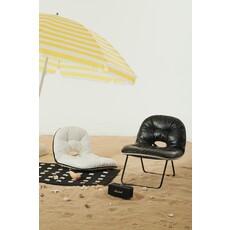 Chaise pliante "Je L'adore" en cuir écologique