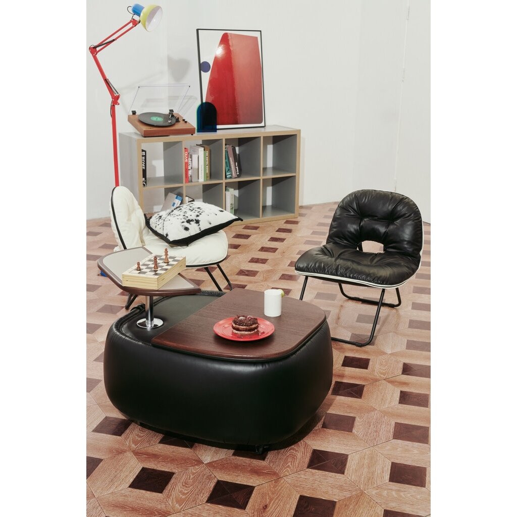 Chaise pliante "Je L'adore" en cuir écologique