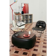 Chaise pliante "Je L'adore" en cuir écologique