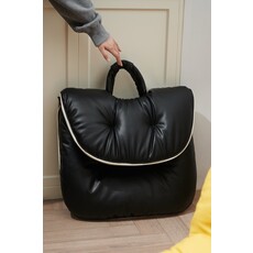 Chaise pliante "Je L'adore" en cuir écologique