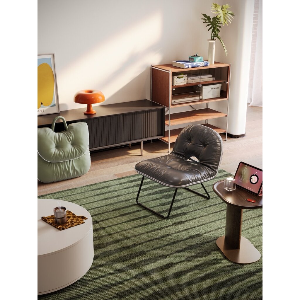 Chaise pliante "Je L'adore" en cuir écologique