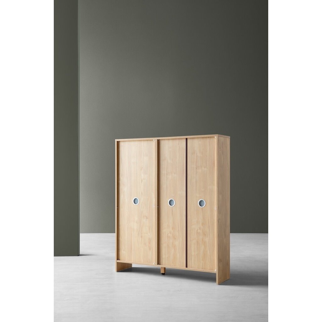 Meuble à chaussures 1 porte 3 tiroirs 98 cm Bois