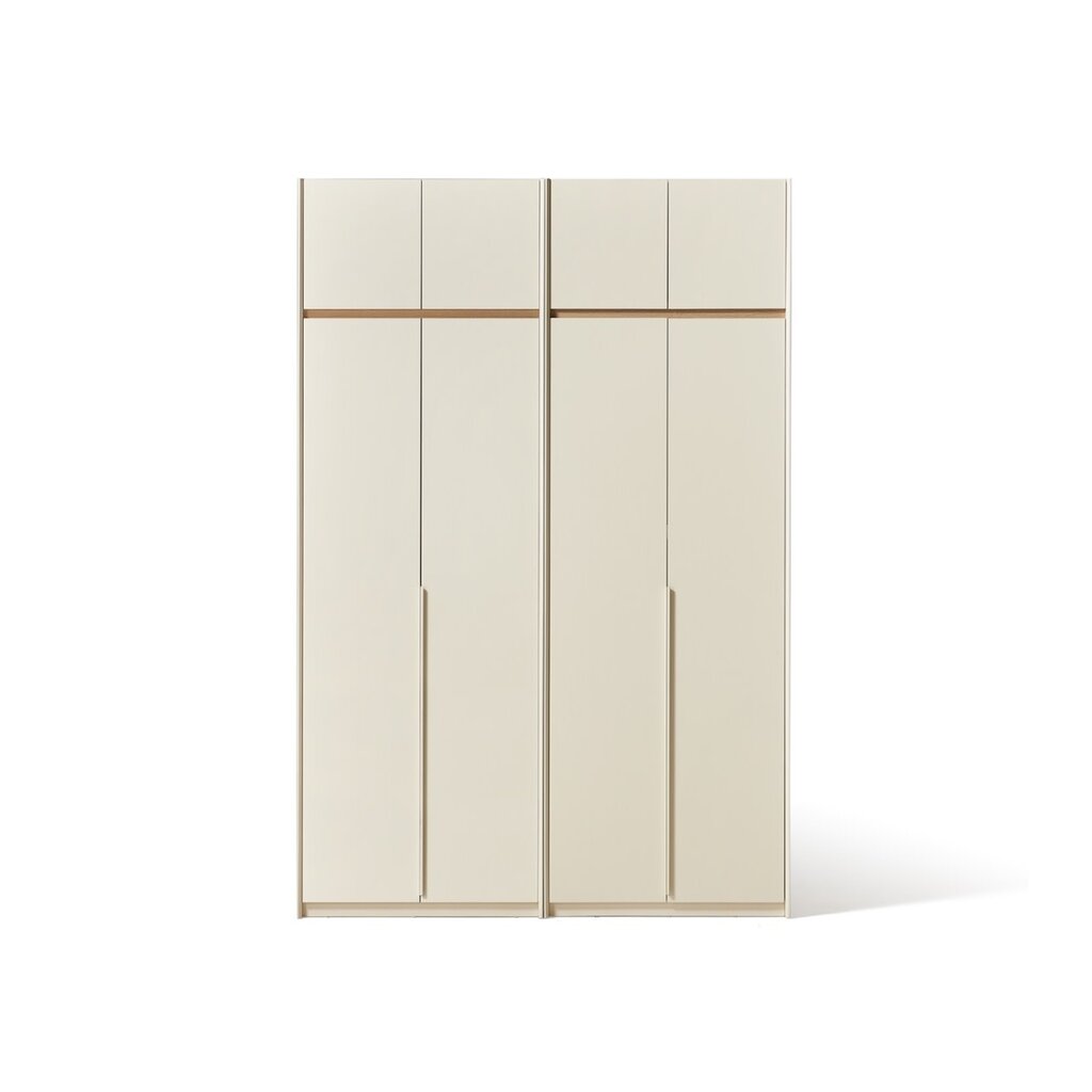 Étagère colonne 240 cm Bois + Blanc
