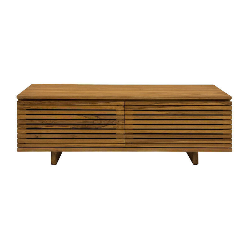 Surya meuble TV 2 portes 120x45x45 cm
