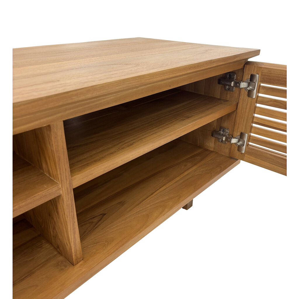 Surya meuble TV 2 portes 120x45x45 cm