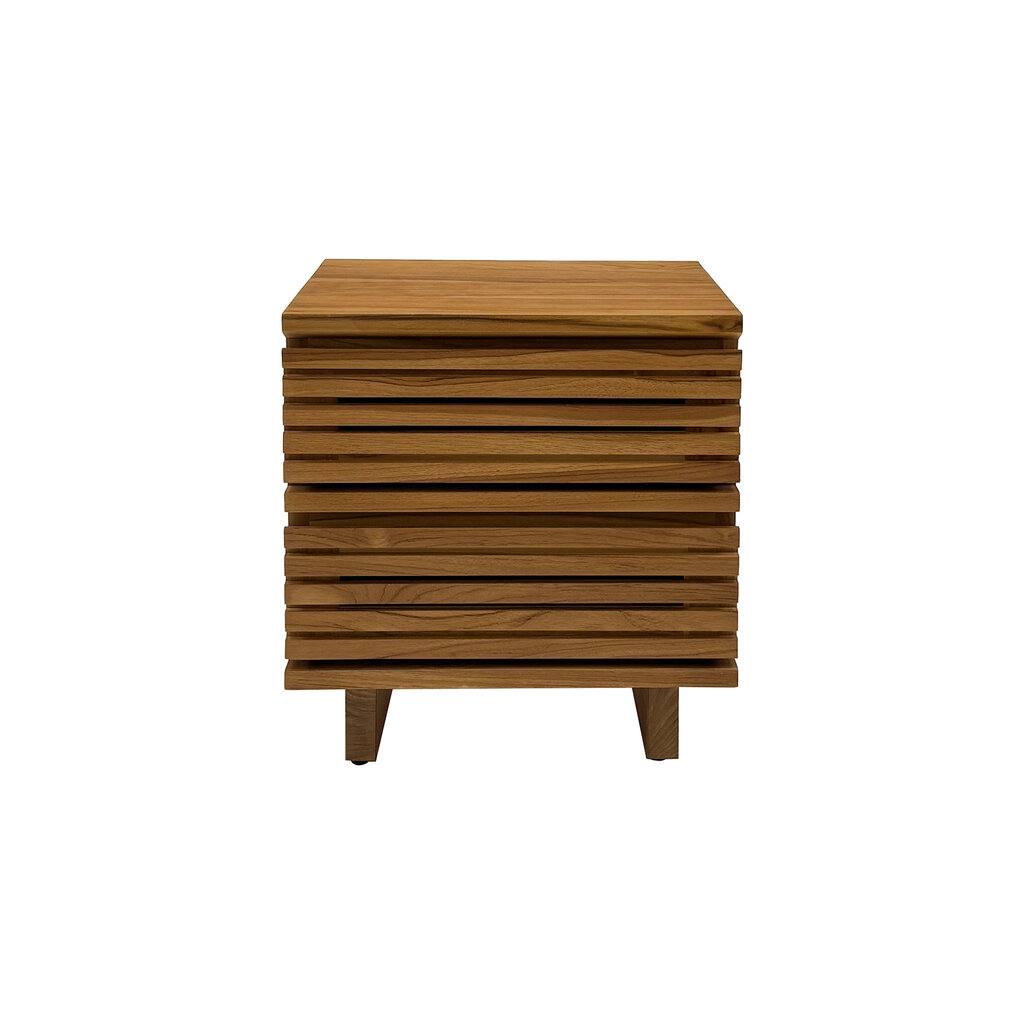 Surya table de chevet 2 tiroirs 42x37x48 cm