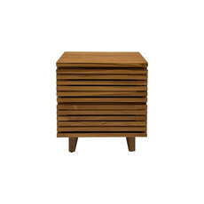 Surya table de chevet 2 tiroirs 42x37x48 cm