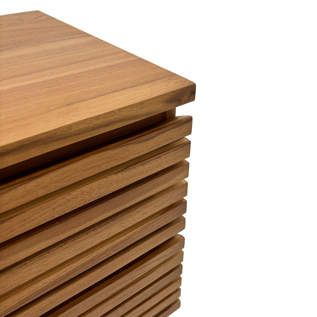 Surya table de chevet 2 tiroirs 42x37x48 cm