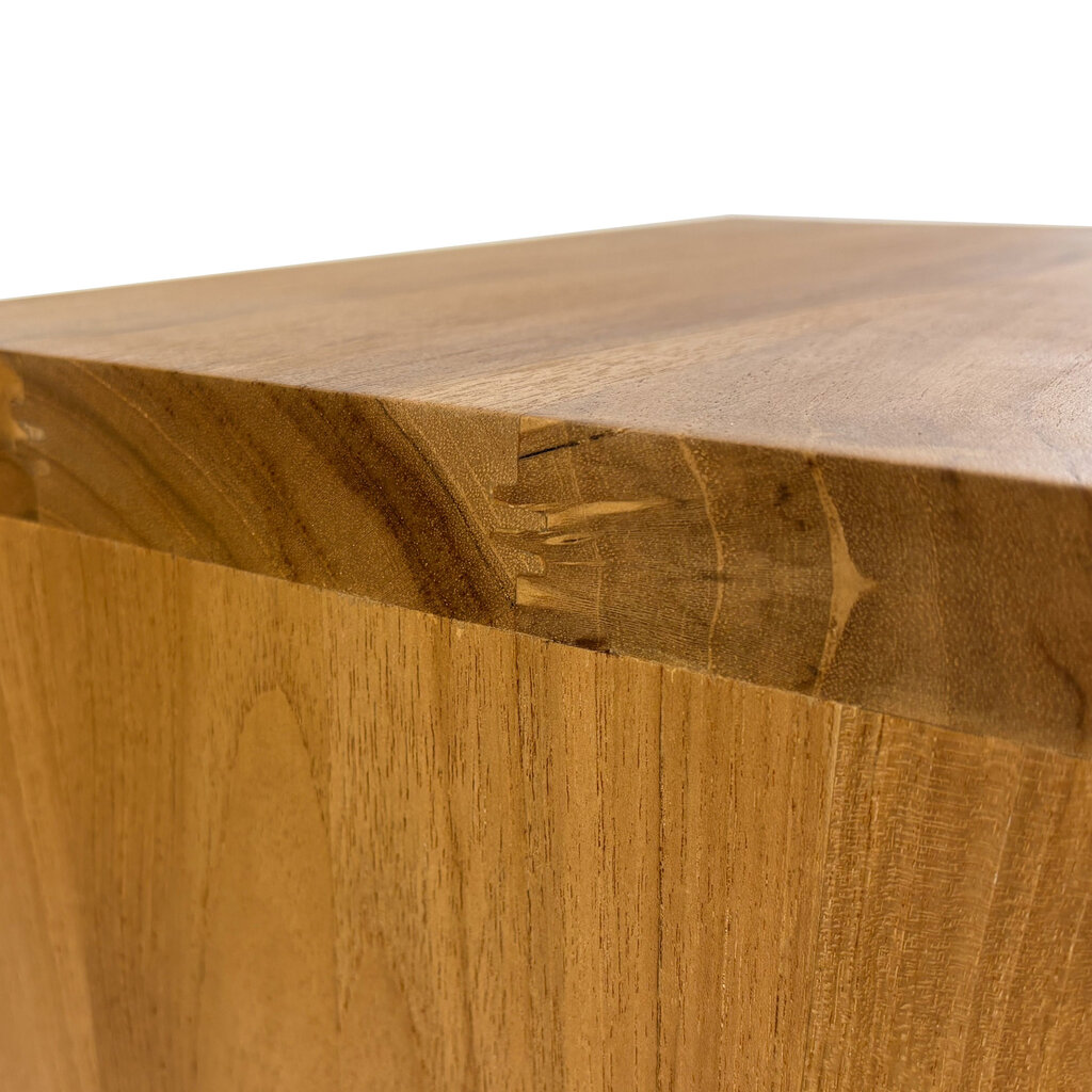 Surya table de chevet 2 tiroirs 42x37x48 cm