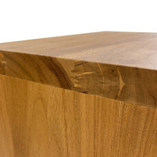 Surya table de chevet 2 tiroirs 42x37x48 cm