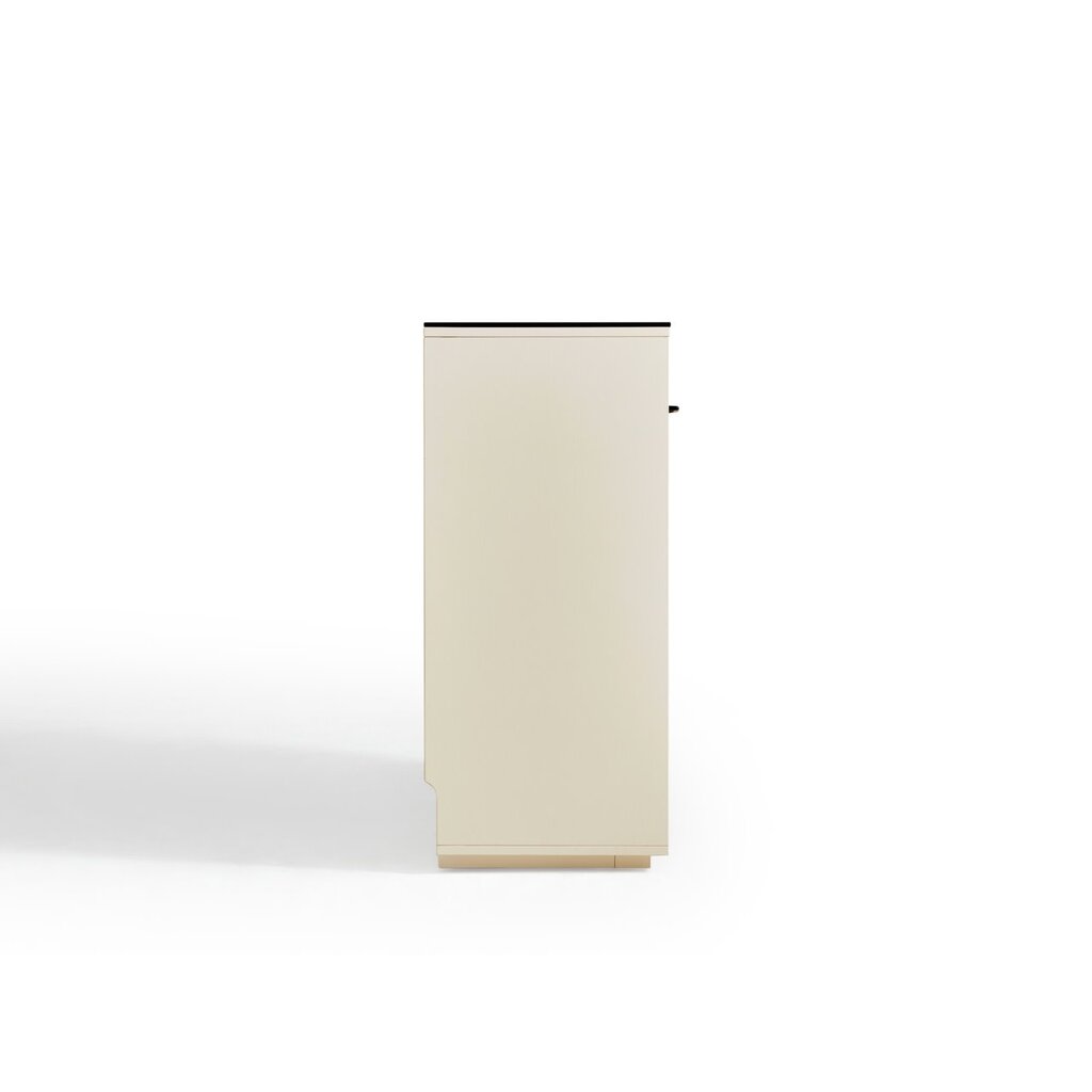 Buffet moderne surface en verre 120 cm
