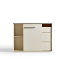 Buffet moderne surface en verre 120 cm