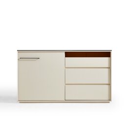 Buffet moderne surface en verre 160 cm