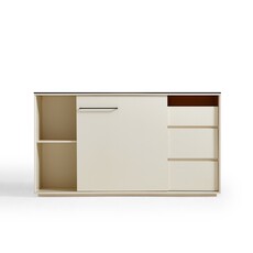 Buffet moderne surface en verre 160 cm