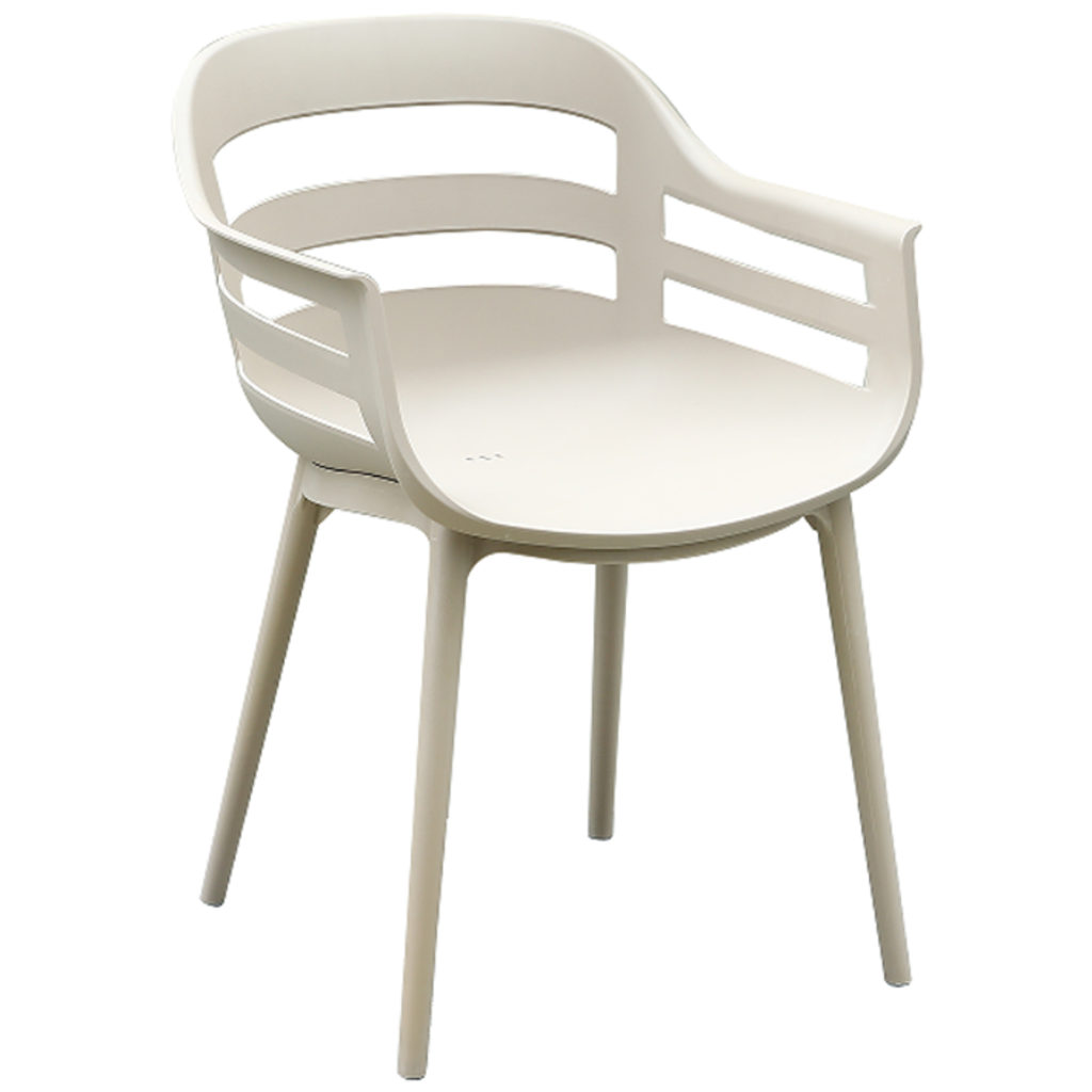 Berlin - Chaise de table en résine Beige (31852)
