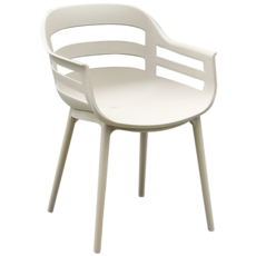 Berlin - Chaise de table en résine Beige (31852)