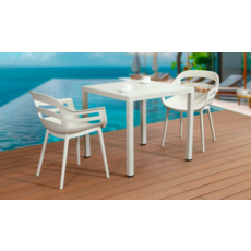 Berlin - Chaise de table en résine Beige (31852)