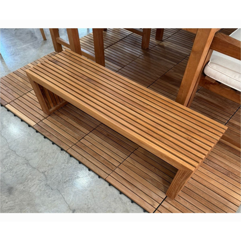 Banc en teck Backless 100cm, FA