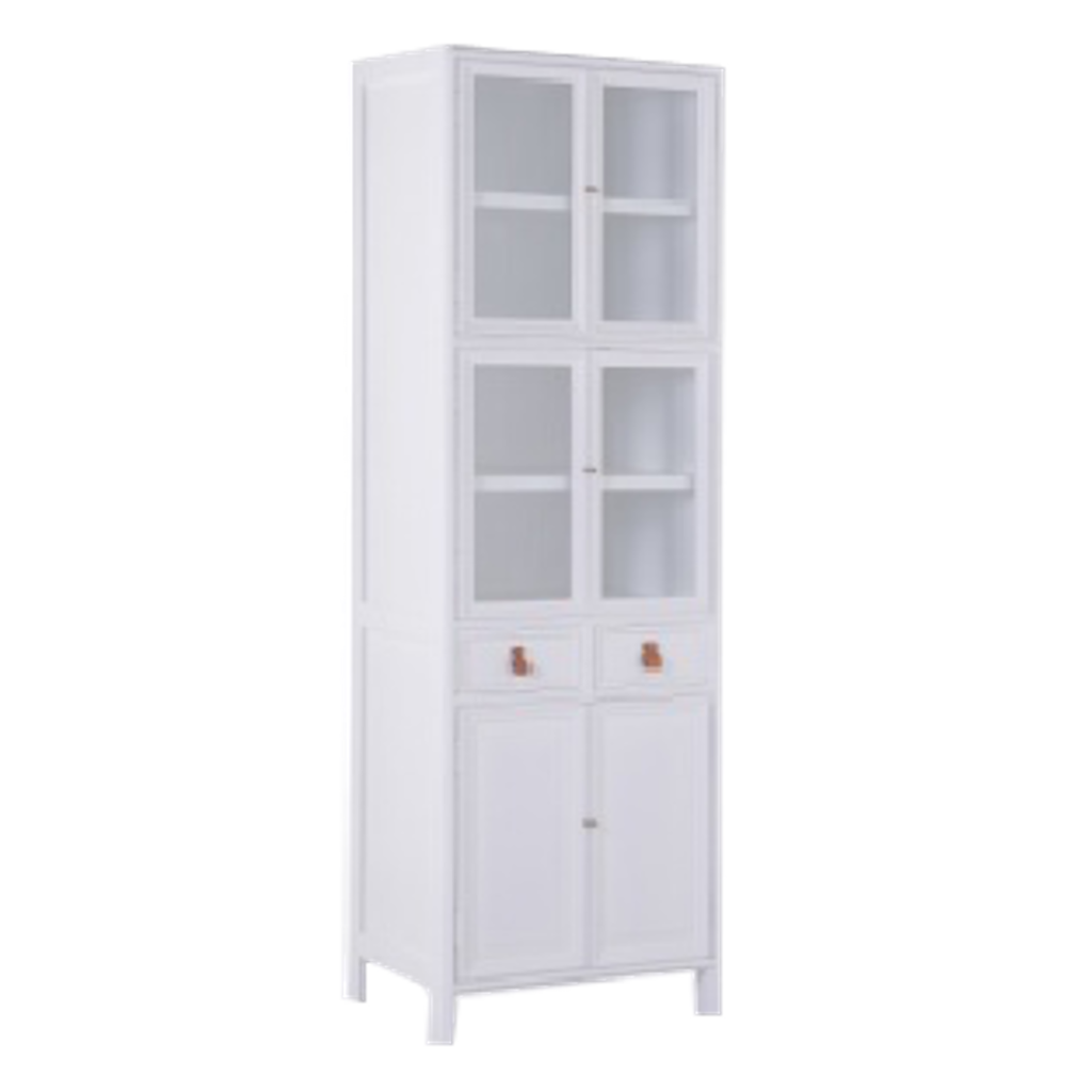 Vaisselier 6 portes 2 tiroirs en Mindi