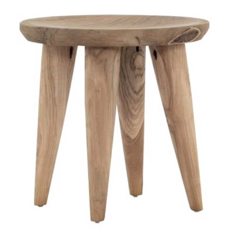 Tabouret Batavia racine de teck