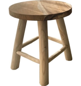 Tabouret Java racine de teck